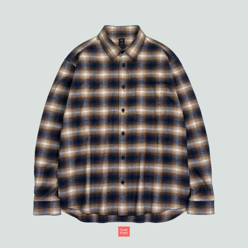 NUEFELT Kemeja Flanel Pria Lengan Panjang Veria image 5