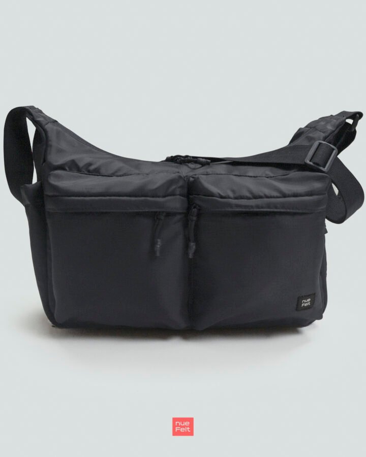 NUEFELT Tas Selempang Hitam Shoulder Bag Pria Korea